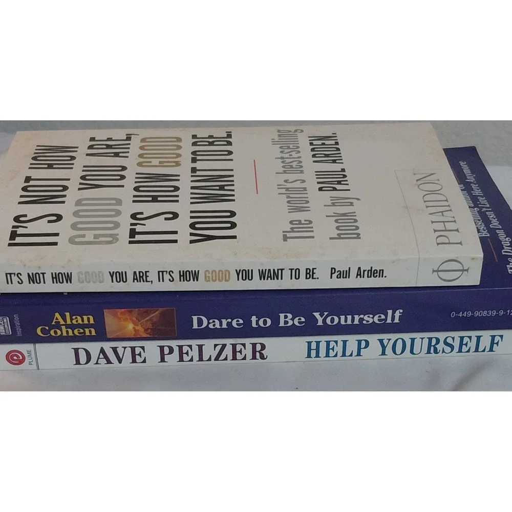 Self Help Book Lot of 3 Dave Pelzer Alan Cohen Paul Arden Motivation Success
